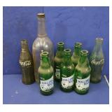 Vintage Coke Bottles&Rolling Rock Bottles