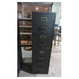 4 Drawer Metal File Cabinet-15x26x51"H 4 Drawer Metal File Cabinet-15x26x51"H
