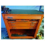 Vintage Snap-On Rolling Tool Chest w/Vise incl. Vintage Snap-On Rolling Tool Chest w/Vise incl.