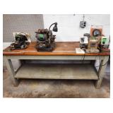 Wood Top Work Bench-72x24x32" *No Contents* Wood Top Work Bench-72x24x32" *No Contents*