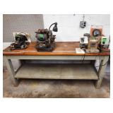 Wood Top Work Bench-72x24x32" *No Contents*