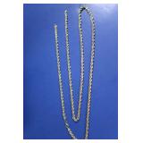 14K Yellow Gold 33" Chain 7.4g (broken)