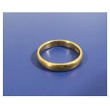 22K Yellow Gold Wedding Band 4.8g  Sz 6.75