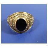 10K 1946 Hurst H.S Class Ring w/Onyx 7.5g gross wt