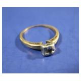 14K Mounting(no stone-worn) 1.4g Sz 4.5