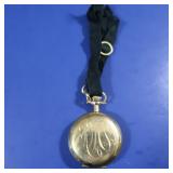 Ladies7Jewel Buren Pocket Watch 1/4Gold Elgin Case