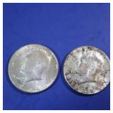 2-1964 Kennedy Half Dollars