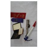Metal Kazoo, Slide Whistle,Ribbon