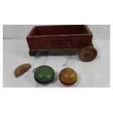 Vintage Wooden Express Wagon(1 broken wheel)&