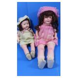 2 Vintage Babydolls-18" & 22"(damage to 1 leg)