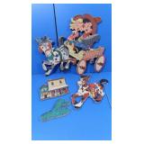 Vintage Wood Cutout Toys