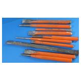 Set of 10 Punches & Chisels