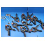 10 Plastic Clamps&2 Metal Clamps