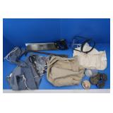 Stanley 12" Miter Saw, Prybar, Shop Apron