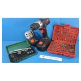 Drill Master Battery Drill(no charger),1/4" Socket