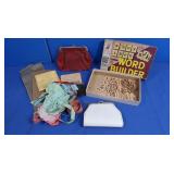 Vintage Milton Bradley Word Builder Game,Sm Purses