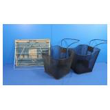 Utility Laundry Rack & Wire Baskets