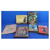 Vintage Childrens Books, Black Beauty, Huck