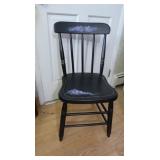 Hand Painted/Decorated Wooden Chair-15x16x31