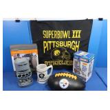 Steeler Football Hat, Mug, Flag&More