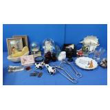 Ceramic Cows, Rooster, Decorative Globes&More