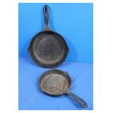 Two Cast Iron Skillets-9 inch & 6 inch