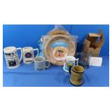 Wicker Paper Plate Holders, Adverstising Coffee