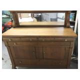 Oak Buffet w/4 Drawers/2 Doors 54x24x59