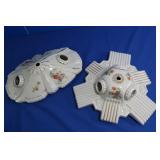 2 Porcelain Wall Light Fixtures