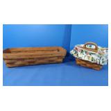 2 Longaberger Baskets-1 w/Liner
