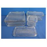 Glass Refrigerator Set