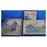 2 Religious&1 Scenic Print