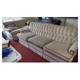 Sofa 80"L(several tears) &Love Seat (59"L) Set