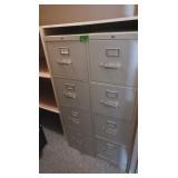 2 HON 4 Drawer Metal File