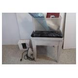 Large Lot White Stool, Hinges Loose 20"H16"W,