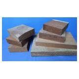 7 pcs Brazilion Mahogany-approx 6"x6"