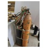 Cutting Torch Set-Tanks, Torch Hose, Tip, Gauges,