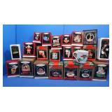 21 Hallmark Keepsake Ornaments&more w/Red Tote/Lid