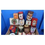 Lot of empty tins Name Brands