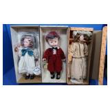 Set of 3 Dolls NIB Effanbee 14" "Lesley" 15" Boy