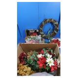 Chrismtas Lot Dcor Tree Stand Wreath, Floral