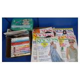 Lot of Books and Sew News Magazines