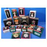 Lot of 16 Hallmark Ornaments including Star Trek,