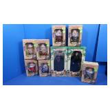 NIB Snow White,The Witch&All 7 Dwarf Doll Set
