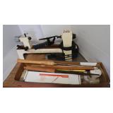 Shop Box Bench Top 13" Lathe,& Tools