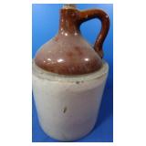 Vintage Light Brown&White Crock