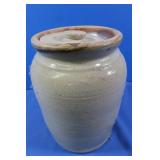 Vintage Cream Colored Crock w/Lid
