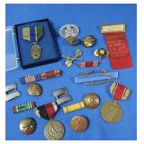 Military Buttons, Medals-Lot