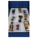 Vintage Convention Badges in Display Case-12x16"