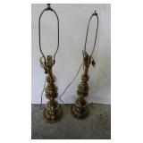 2 Pr Brass Lamps-21